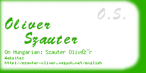 oliver szauter business card